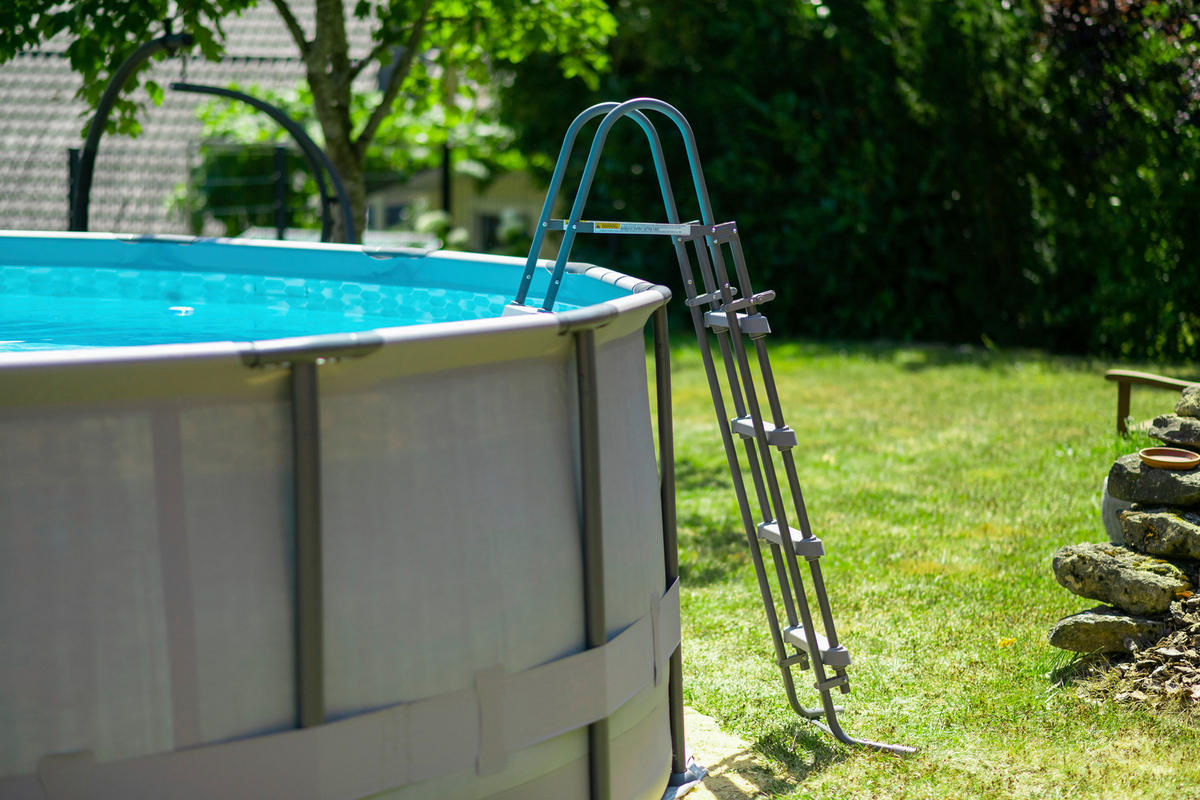 Summer Waves Poolset Elite H/D: ca. 122x488 cm Elite - grau (488,00/122,00cm) - Summer Waves