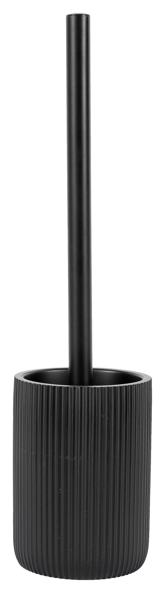 WC-Garnitur schwarz Polyresin WC-Garnitur_Samos schwarz - schwarz (9,50/37,50cm)