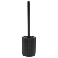 WC-Garnitur schwarz Polyresin WC-Garnitur_Samos schwarz - schwarz (9,50/37,50cm)