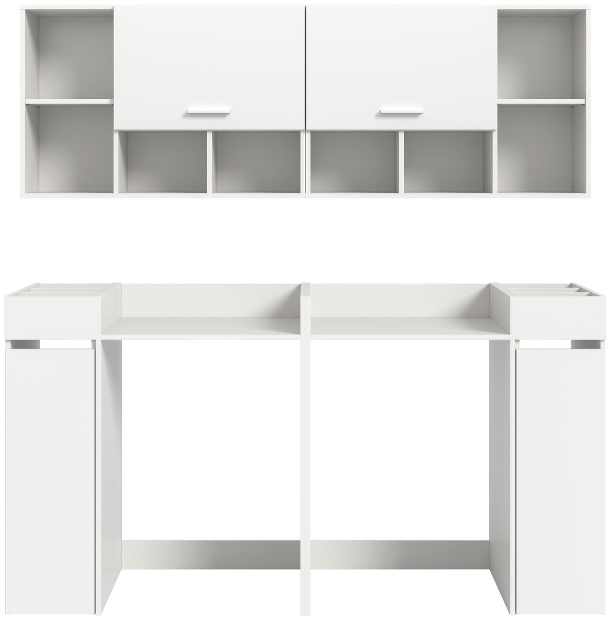Waschmaschinenumbauschrank Free weiß B/H/T: ca. 190x195x60 cm Free - weiß (190,00/195,00/60,00cm) - xonox.home