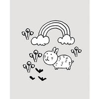 Komar Poster Scribble Bunny Scribble Bunny - (40,00/50,00cm) - Komar