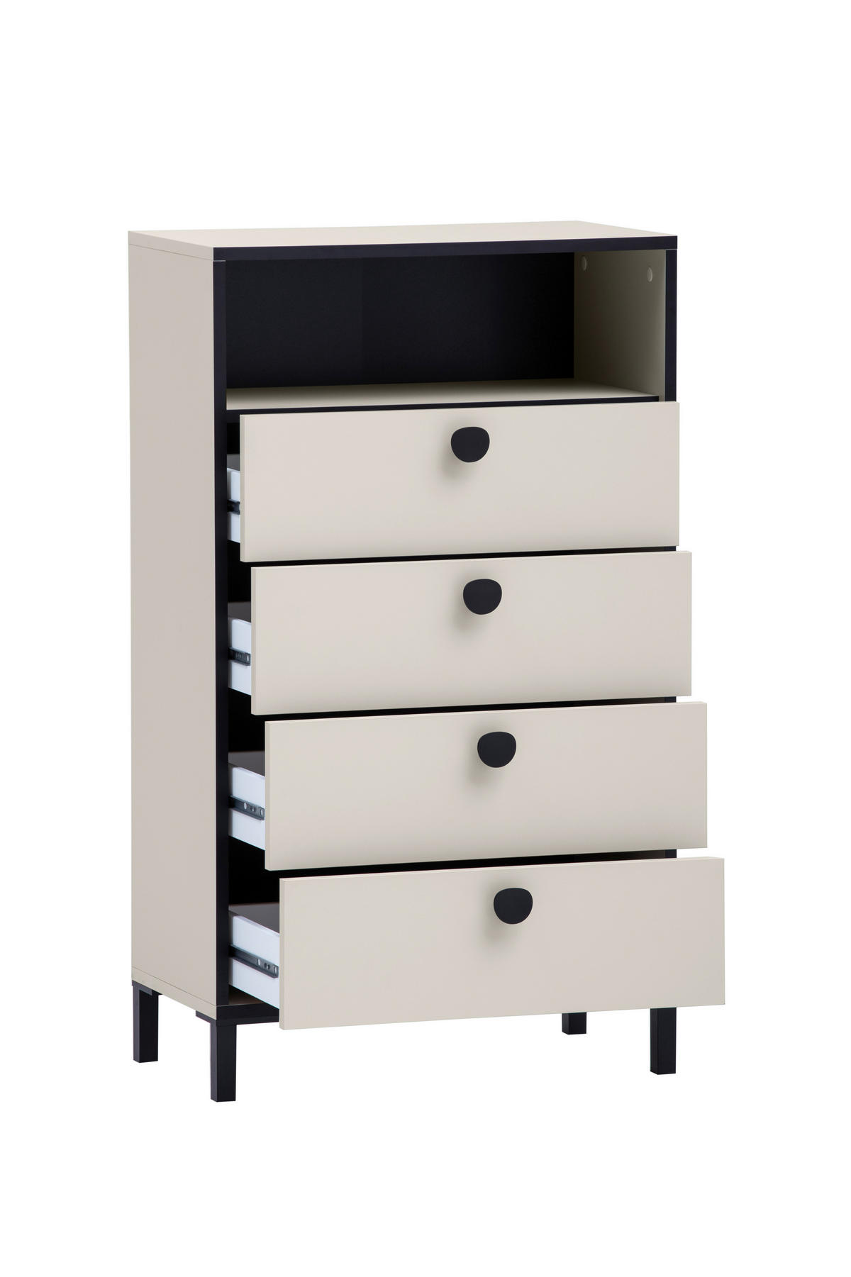Highboard Edda beige hell B/H/T: ca. 60,2x103,4x33,05 cm Edda - beige (60,20/103,40/33,05cm) - Möbelpartner