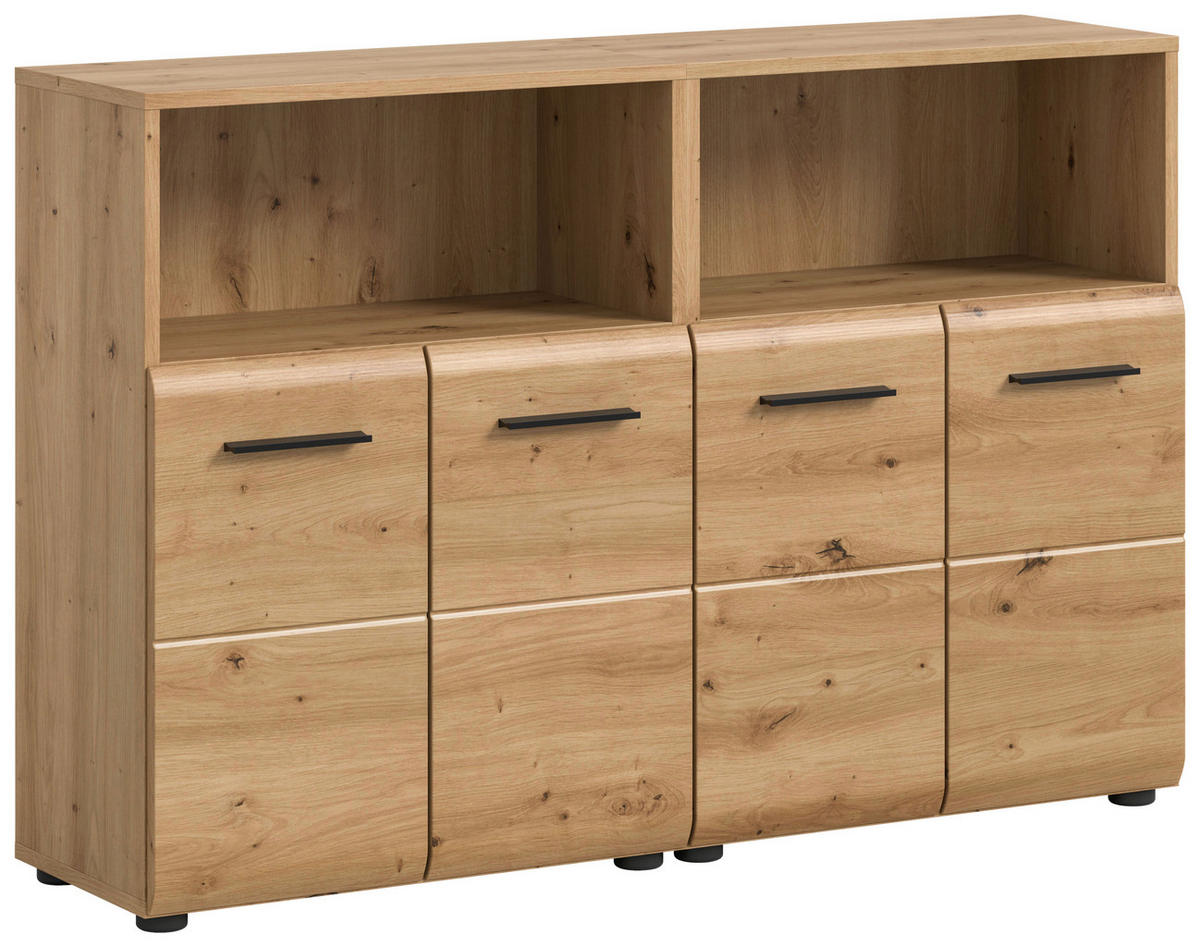 Badezimmer-Set Ice Artisan Oak Nachbildung B/H/T: ca. 120x80x30 cm Ice - (120,00/80,00/30,00cm) - xonox.home