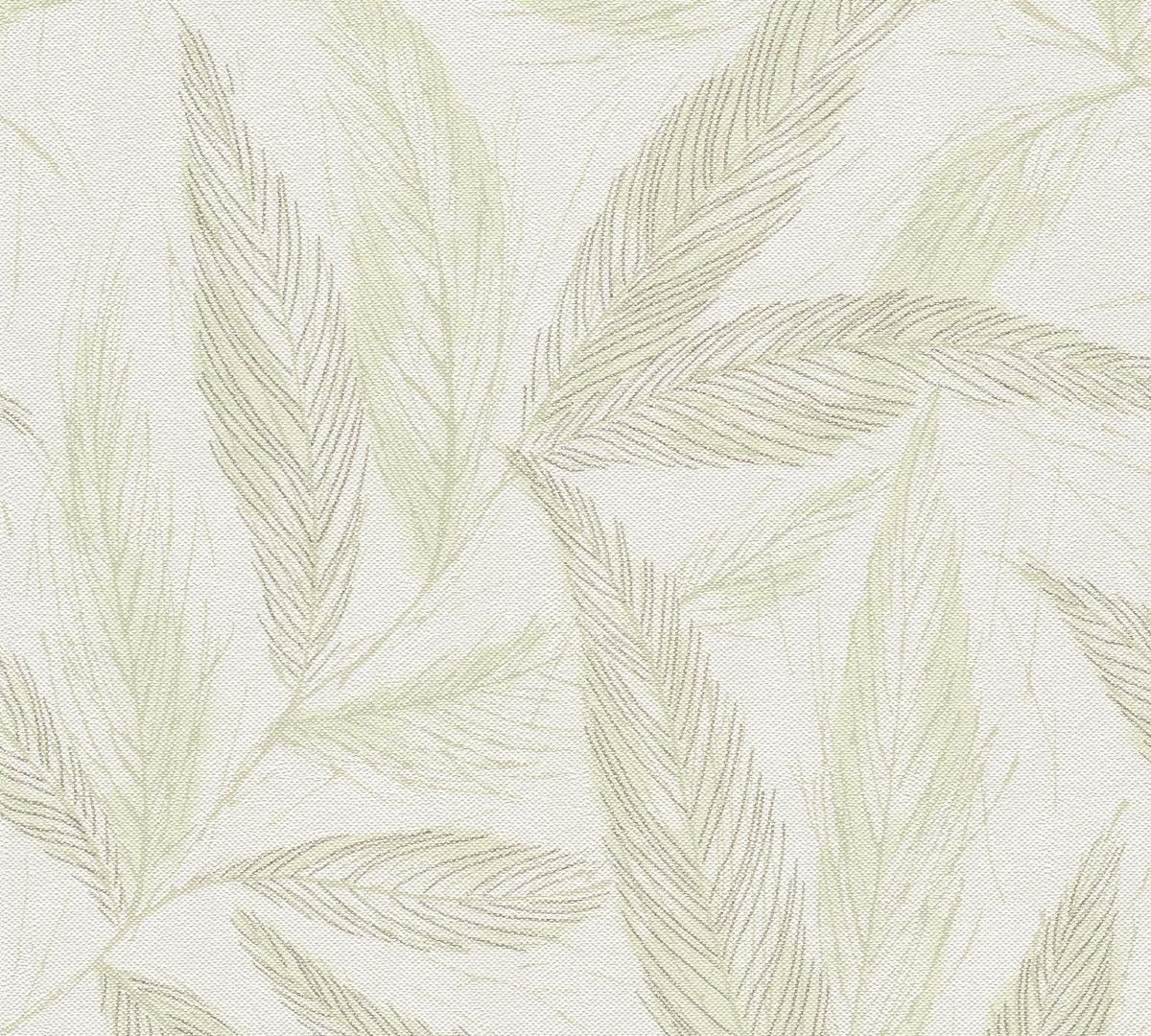 A.S.Création Vliestapete silber grün creme B/H/D: ca. 53x1005x9,4 cm Vliestapete - creme/grün (9,40/1005,00cm) - A.S.Creation