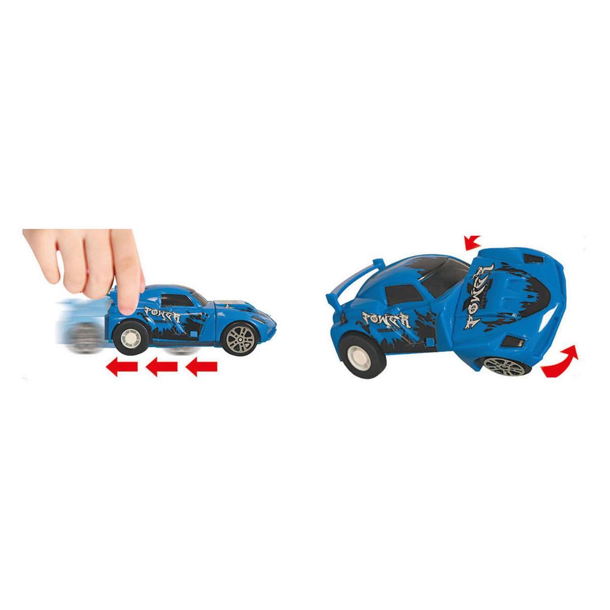 Spielzeugauto bunt Gearbox_Looping-Rennbahn_32tlg. - bunt