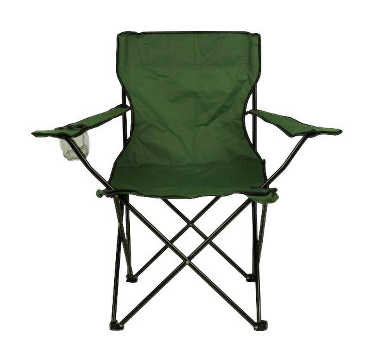 VCM Campingstuhl dunkelgrün Stahlrohr B/H/L: ca. 50x85x85 cm Campingstuhl_Faltstuhl - dunkelgrün (85,00/50,00/85,00cm) - VCM