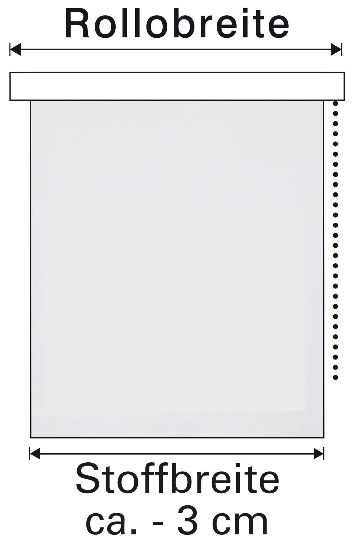 Boviva Klebe-/Klemmrollo Lino cremeweiß B/L: ca. 45x150 cm Lino - cremeweiß (45,00/150,00cm) - Boviva