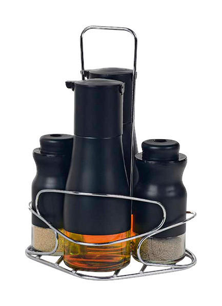 SCHÄFER Menageset schwarz Stahl Menage_4erSet - schwarz - SCHÄFER