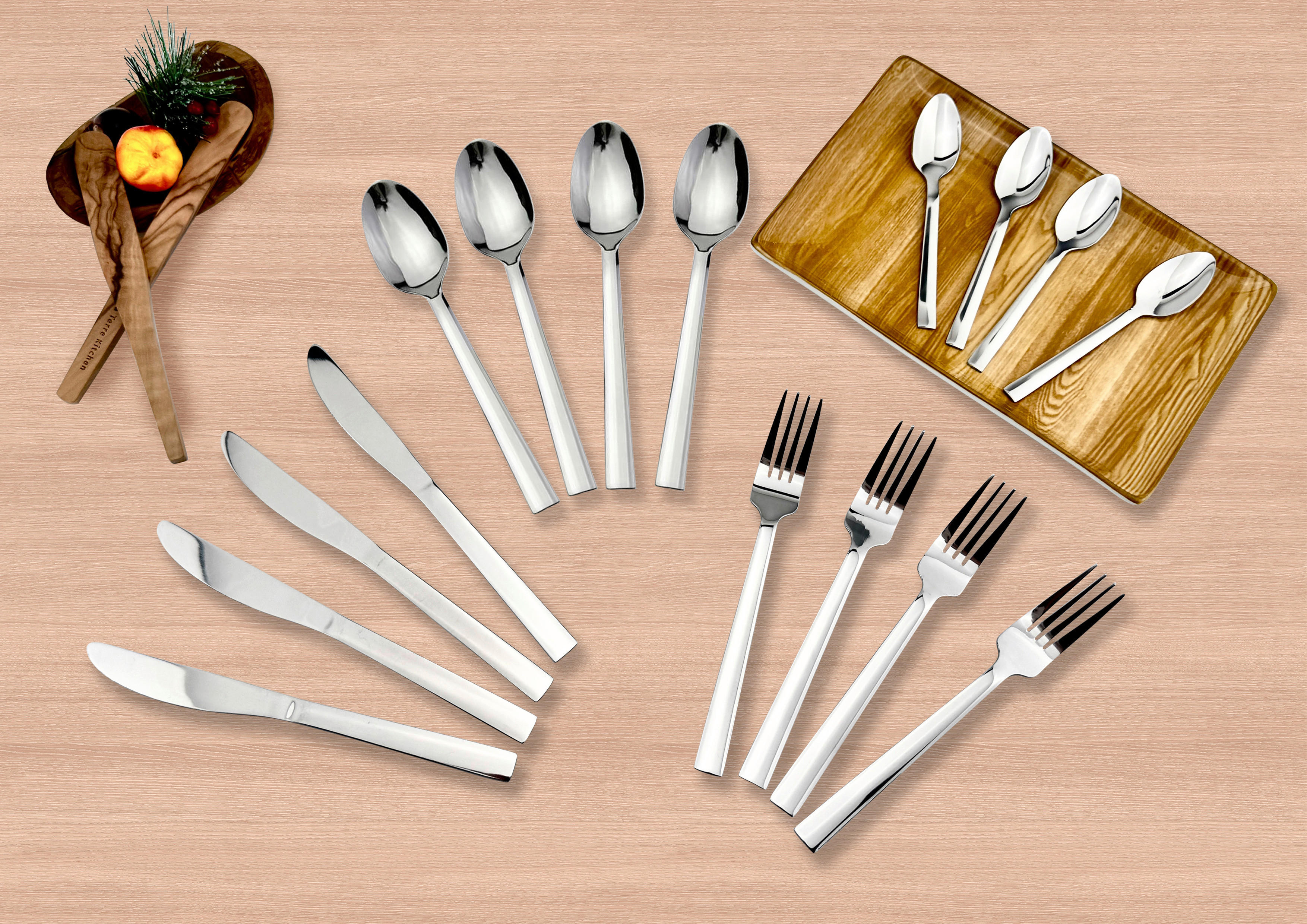 Sensation Besteck silber Edelstahl 16 tlg. Besteckset_Sven_16tlg. - silber - Sensation