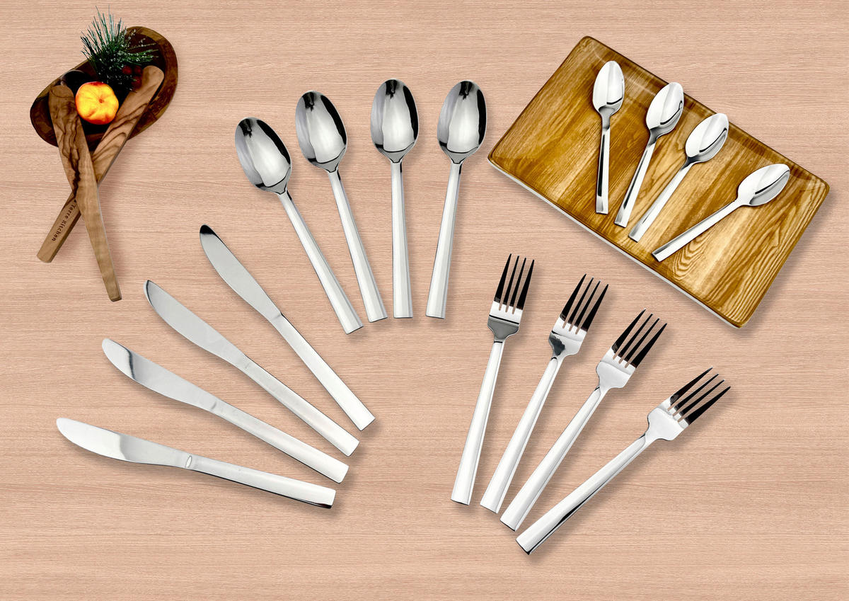 Sensation Besteck silber Edelstahl 16 tlg. Besteckset_Sven_16tlg. - silber - Sensation