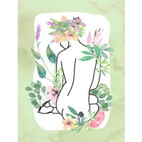 Komar Poster Vita Pura Blumenranke B/L: ca. 30x40 cm Vita Pura - (30,00/40,00cm) - Komar