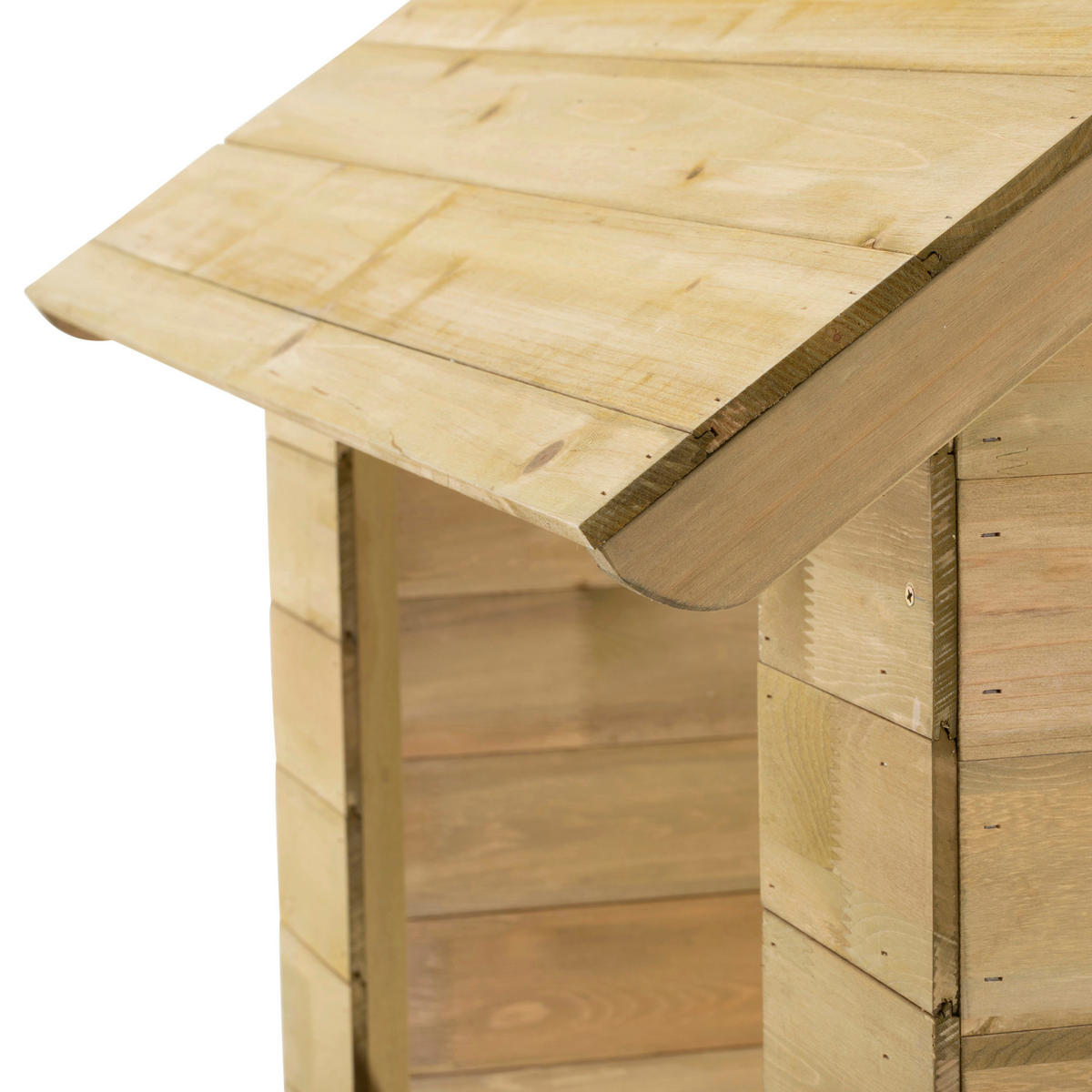 Zwerkules Spielhaus Villa natur B/H/L: ca. 121x140x137 cm Villa - natur (137,00/121,00/140,00cm) - Zwerkules