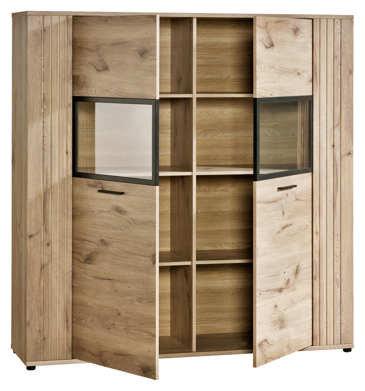 Highboard Turin Eiche Viking Nachbildung B/H/T: ca. 150x157x40 cm Turin - (150,00/157,00/40,00cm)