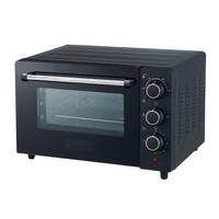 POCOline Mini-Backofen silber Glas B/H/L: ca. 32,6x27,1x42,3 cm ca. 18 l Mini-Backofen 18l Samos - schwarz/silber (42,30/32,60/27,10cm) - POCOline