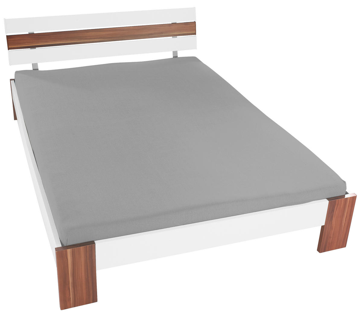 Spannbetttuch Jersey Spannbetttuch-Jersey 150x200cm - silber (150,00/200,00cm) - oh cosy