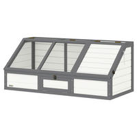 PawHut Schildkrötenhaus weiß Holz B/H/L: ca. 55x50x120 cm Schildkrötenhaus - weiß (120,00/55,00/50,00cm) - PawHut