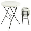 VCM Stehtisch weiß Kunststoff H/D: ca. 110x80 cm Stehtisch - weiß (80,00/110,00cm) - VCM