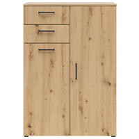 Kommode Multi-Stauraum Typ 32 Eiche Artisan Nachbildung B/H/T: ca. 80x115x40 cm Multi-Stauraum Typ 32 - Eiche (80,00/115,00/40,00cm)