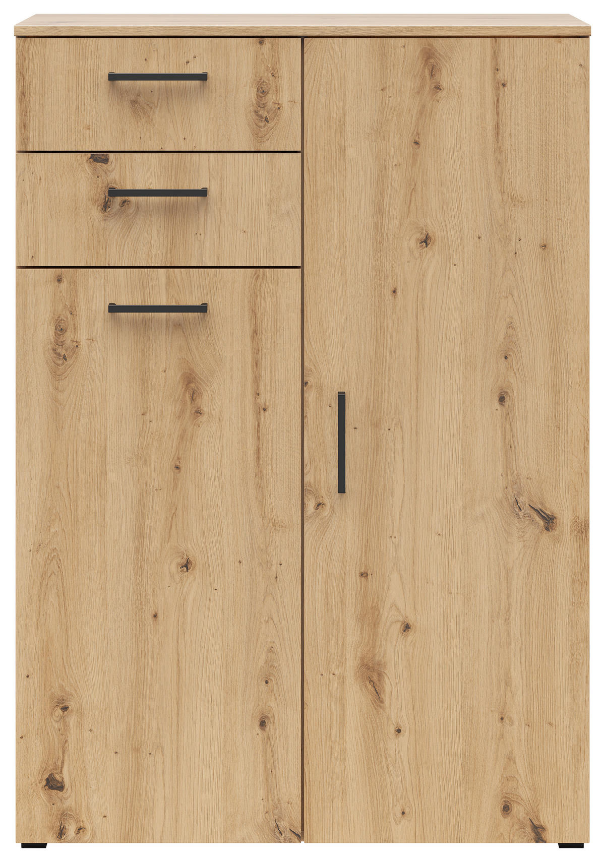 Kommode Multi-Stauraum Typ 32 Eiche Artisan Nachbildung B/H/T: ca. 80x115x40 cm Multi-Stauraum Typ 32 - Eiche (80,00/115,00/40,00cm)