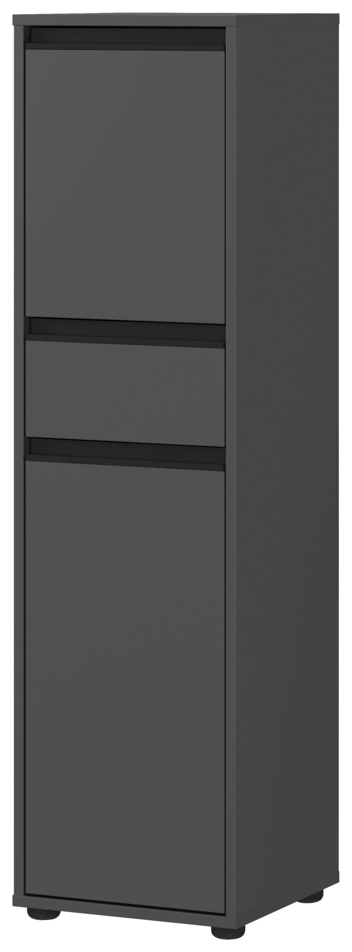 Schrank 2201-547 Graphit Optik B/H/T: ca. 33x121x34 cm 2201-547 - Graphit (33,00/121,00/34,00cm) - Germania