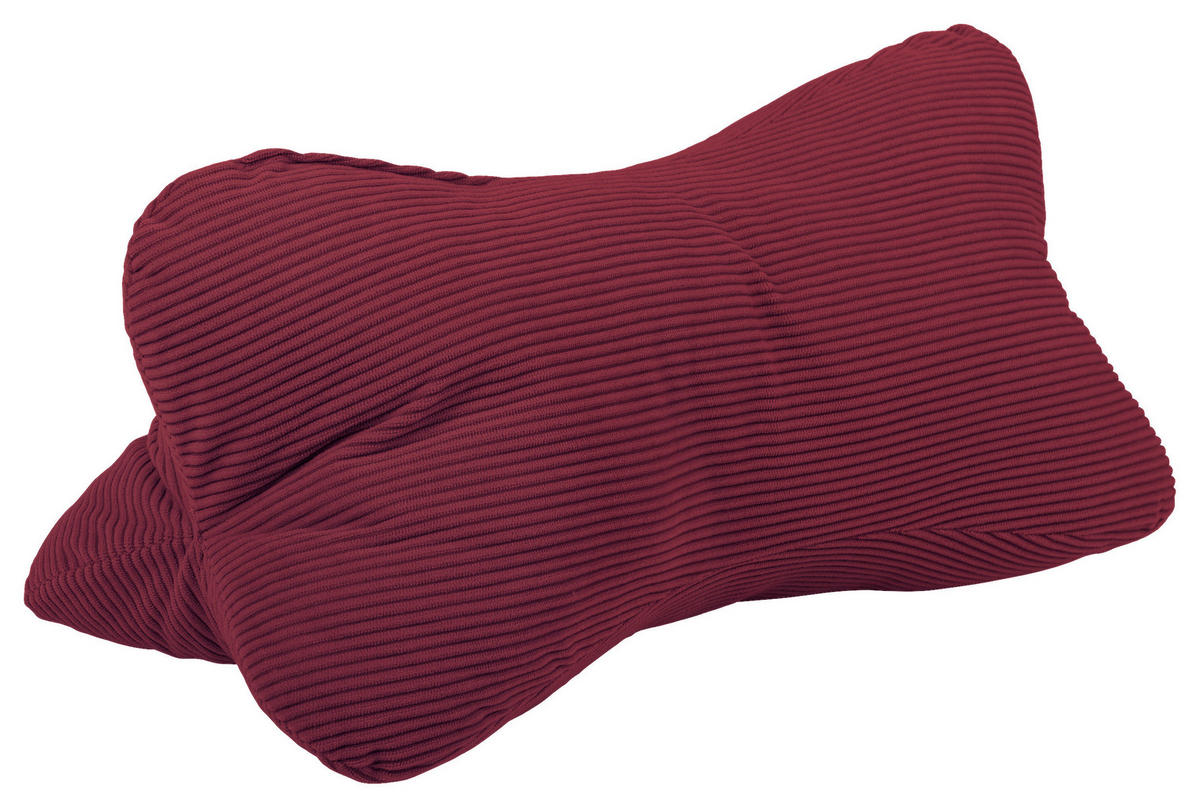 Dekokissen Dekokissen_Leseknochen bordeaux - bordeaux (42,00/24,00cm)