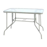 VCM Gartensitzgruppe silber Aluminium B/H/T: ca. 60x72x110 cm Gartensitzgruppe_5tlg. - anthrazit/silber (60,00/72,00/110,00cm) - VCM