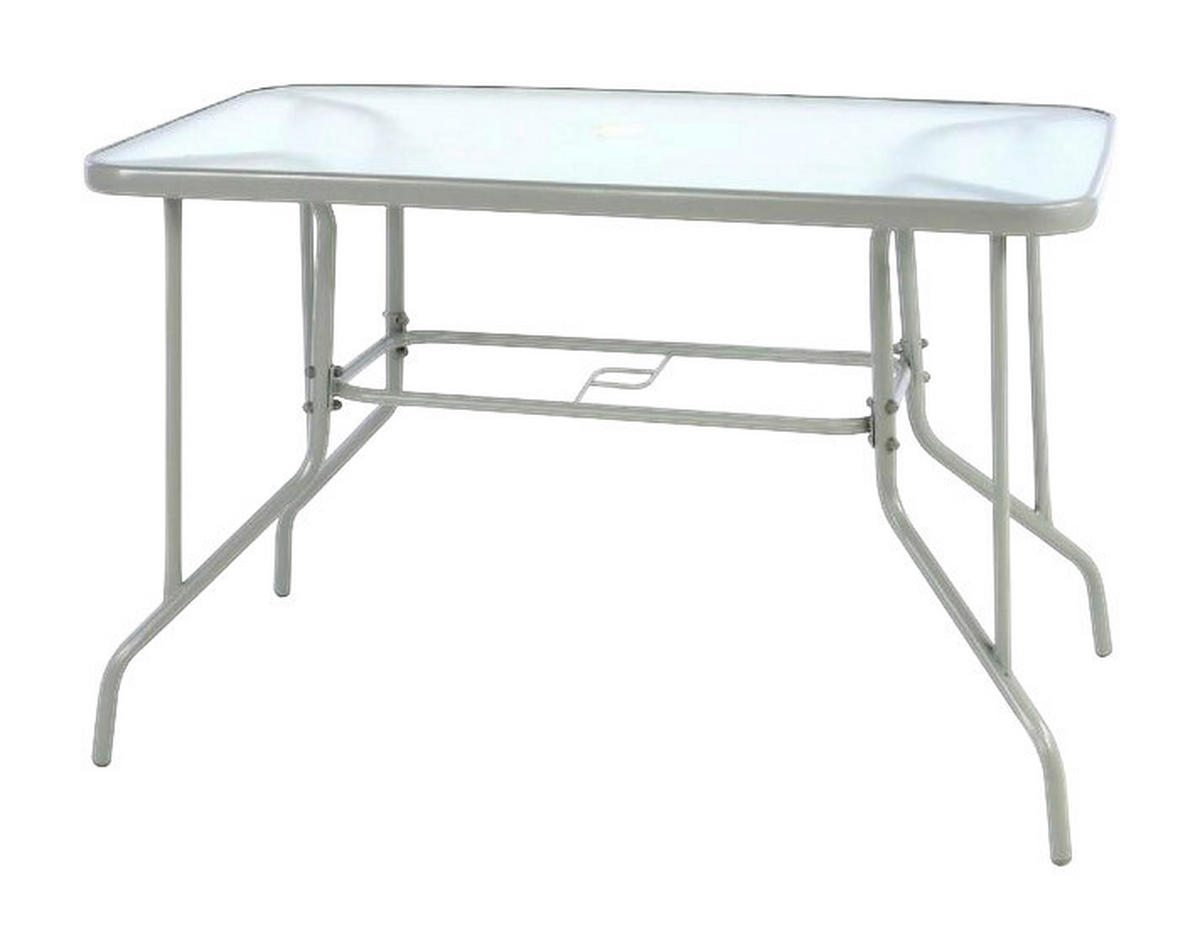 VCM Gartensitzgruppe silber Aluminium B/H/T: ca. 60x72x110 cm Gartensitzgruppe_5tlg. - anthrazit/silber (60,00/72,00/110,00cm) - VCM