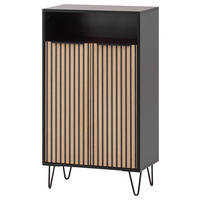 Schuhschrank Hank schwarz matt B/H/T: ca. 60,2x107,9x33,05 cm Hank - schwarz (60,20/107,90/33,05cm) - Möbelpartner