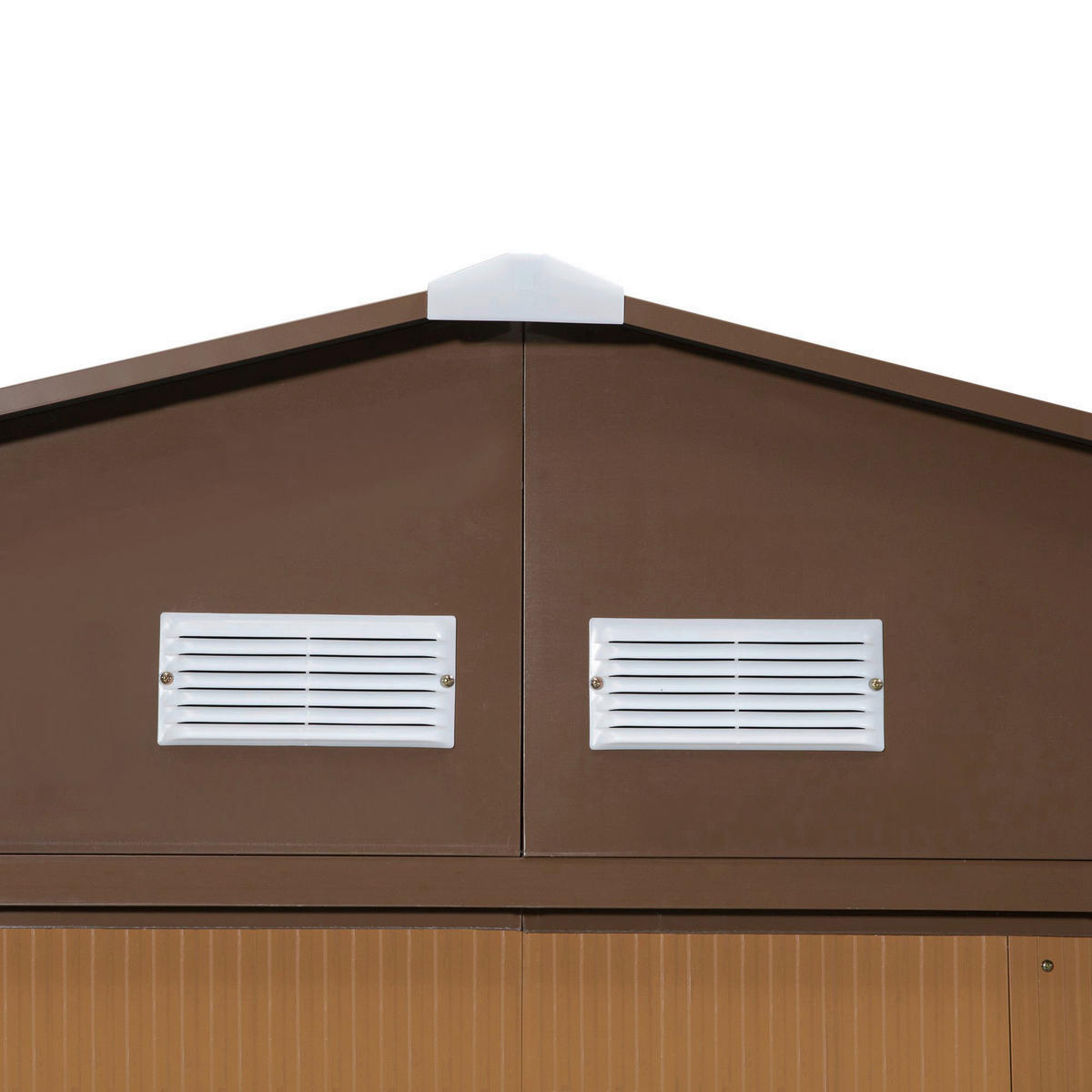 Outsunny Gartenhaus braun B/H/L: ca. 386x200x340 cm Gartenhaus - braun (340,00/386,00/200,00cm) - Outsunny