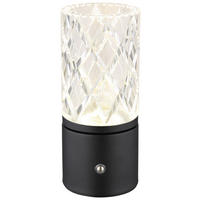 GLOBO LED-Tischleuchte schwarz Metall Acryl H/D: ca. 19x8 cm LED-Tischleuchte_Sanja - schwarz (8,00/19,00cm) - GLOBO