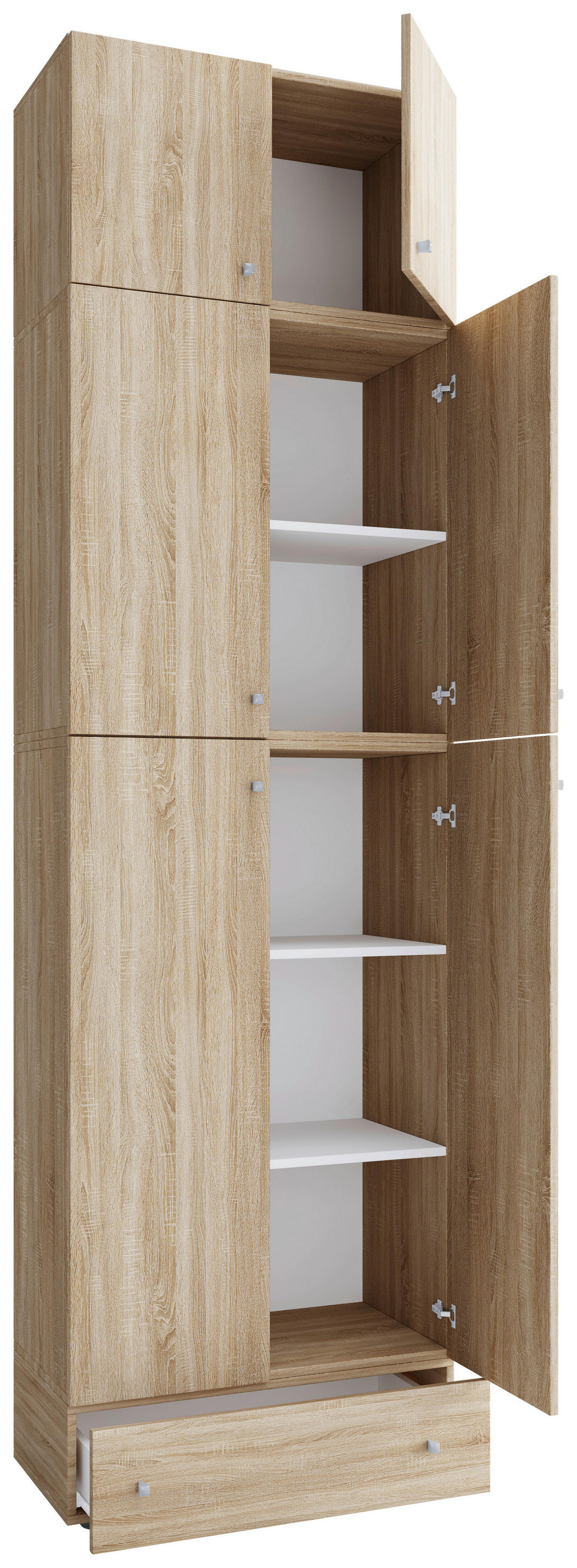 Kleiderschrank Lona Eiche B/H/T: ca. 70x240x39 cm Lona - Eiche (70,00/240,00/39,00cm) - VCM Möbel