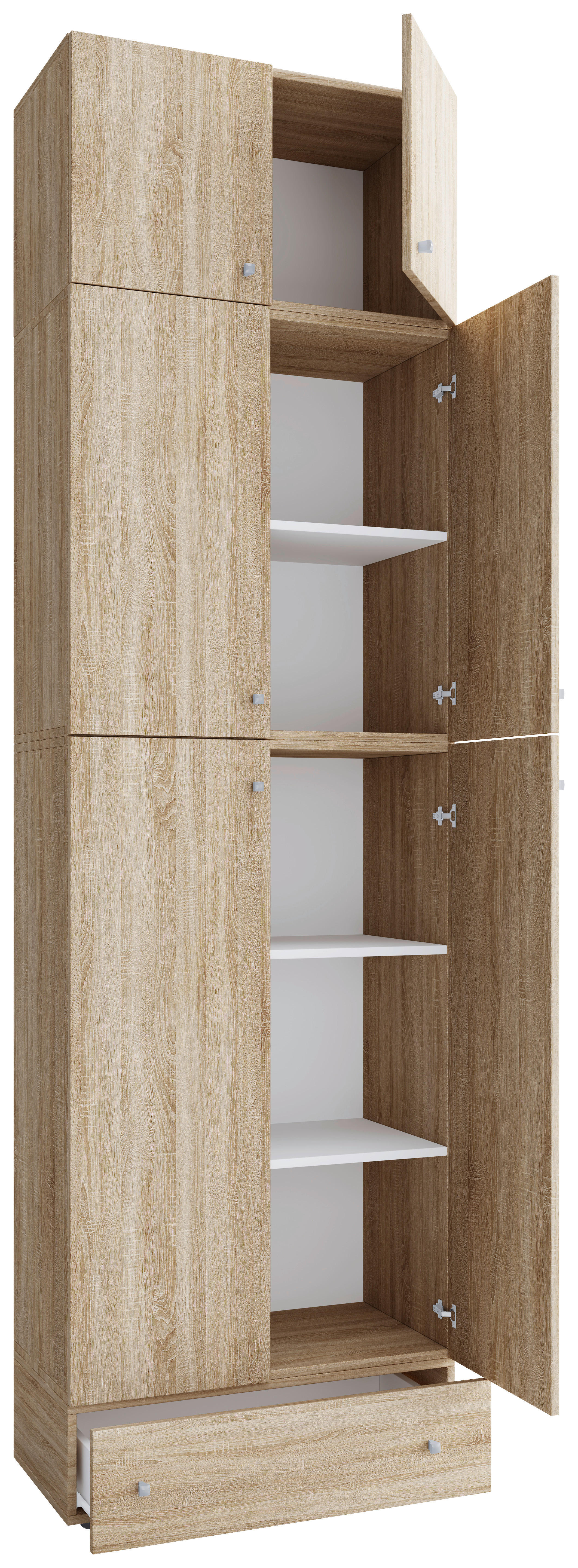 Kleiderschrank Lona Eiche B/H/T: ca. 70x240x39 cm günstig online kaufen