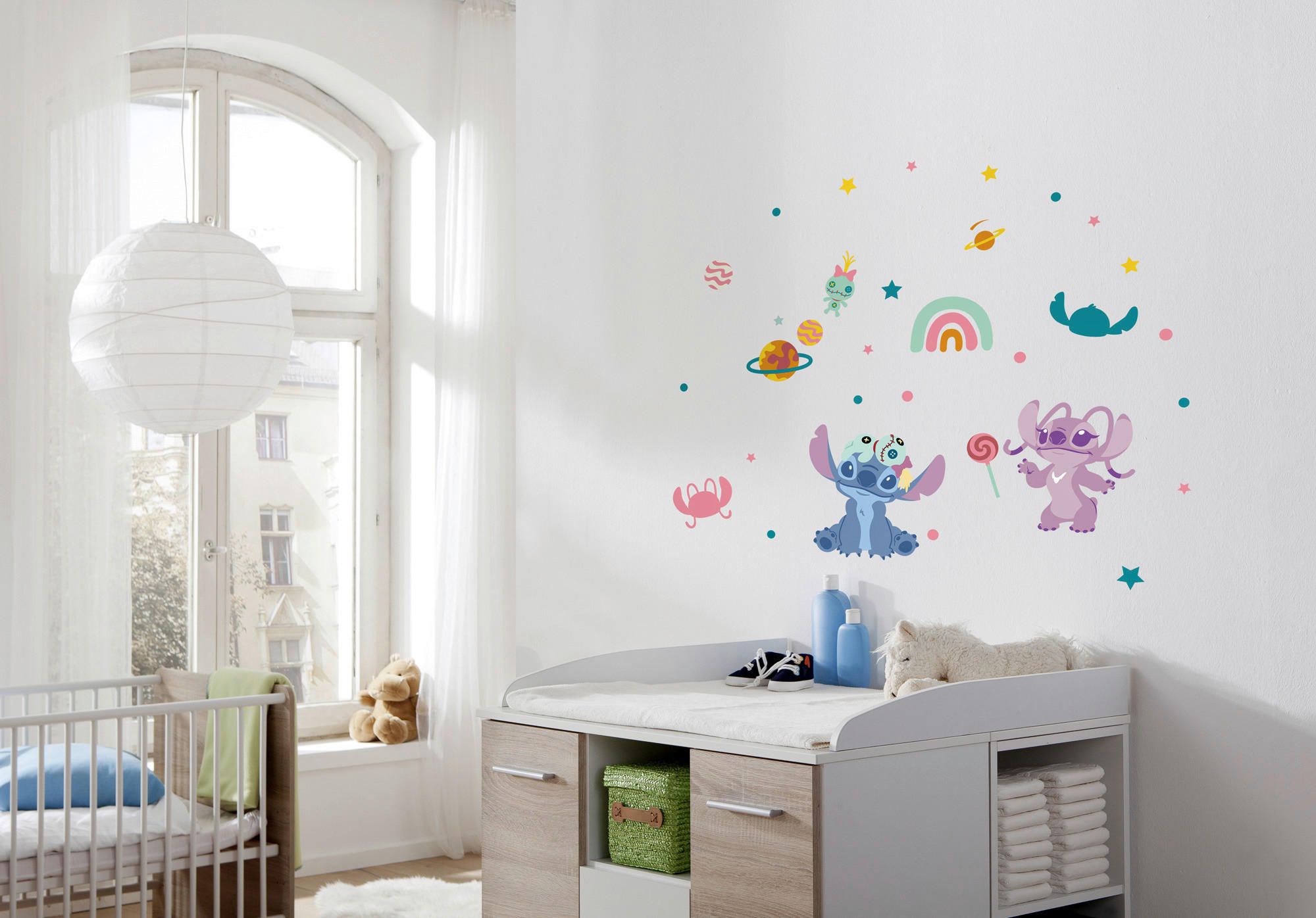 Komar Wandtattoo Stitch World  Stitch World B/L: ca. 50x70 cm Stitch World - (50,00/70,00cm) - Komar
