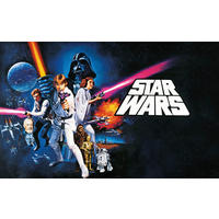 Komar Fototapete Star Wars Poster Classic 1 B/L: ca. 400x250 cm Star Wars Poster Classic 1 - (400,00/250,00cm) - Komar