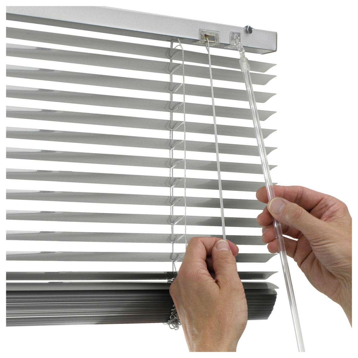 Alu-Jalousie silber B/L: ca. 80x240 cm Jalousie_Alu - silber (80,00/240,00cm) - Boviva