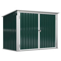 Outsunny Mülltonnenbox grün B/H/L: ca. 105x129x178 cm Mülltonnenbox 845-436V01 - grün (178,00/105,00/129,00cm) - Outsunny