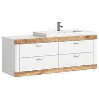 Waschbeckenunterschrank LAREDO weiß matt B/H/T: ca. 132x50x48 cm LAREDO - weiß (132,00/50,00/48,00cm) - xonox.home