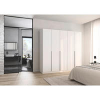 Kleiderschrank Alabama Alpinweiß B/H/T: ca. 225x210x54 cm Alabama - Alpinweiß/Alu (225,00/210,00/54,00cm)