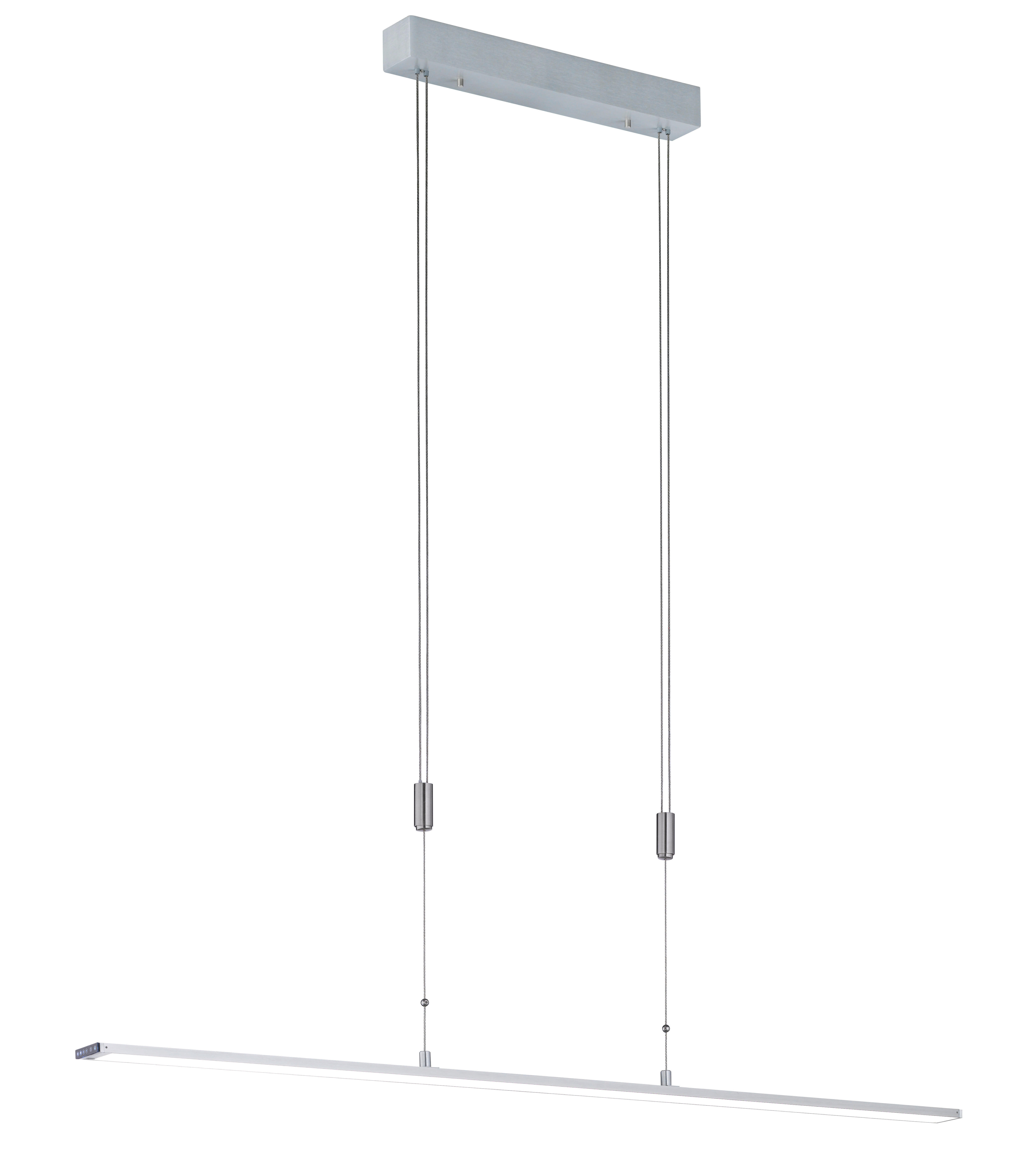 Fischer & Honsel LED-Pendelleuchte 60087 silber Metall B/H/T: ca. 120x150x6 cm 1.0 Brennstellen