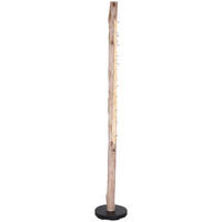 GLOBO Stehleuchte FELICITAS 15354-15S schwarz klar Holz Metall Acryl H/D: ca. 151x23 cm LED-Stehleuchte_Felicitas - klar/schwarz (23,00/151,00cm) - GLOBO