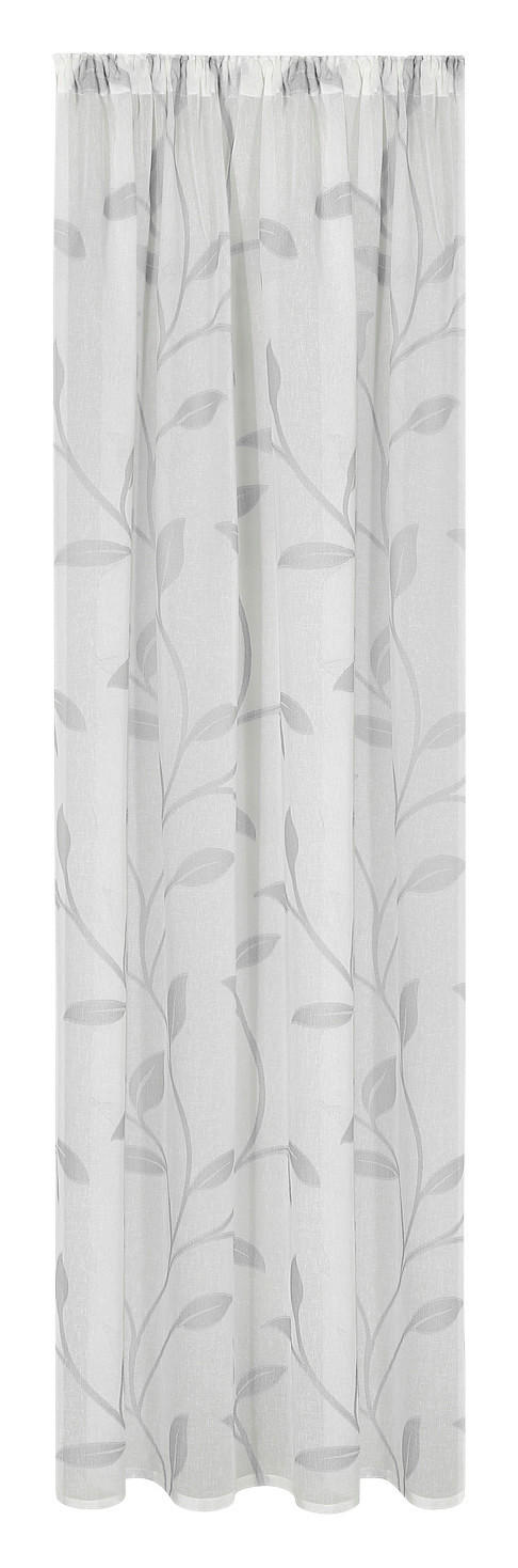 Dekovorhang Blattranke hellgrau B/L: ca. 140x245 cm Blattranke - hellgrau (140,00/245,00cm)