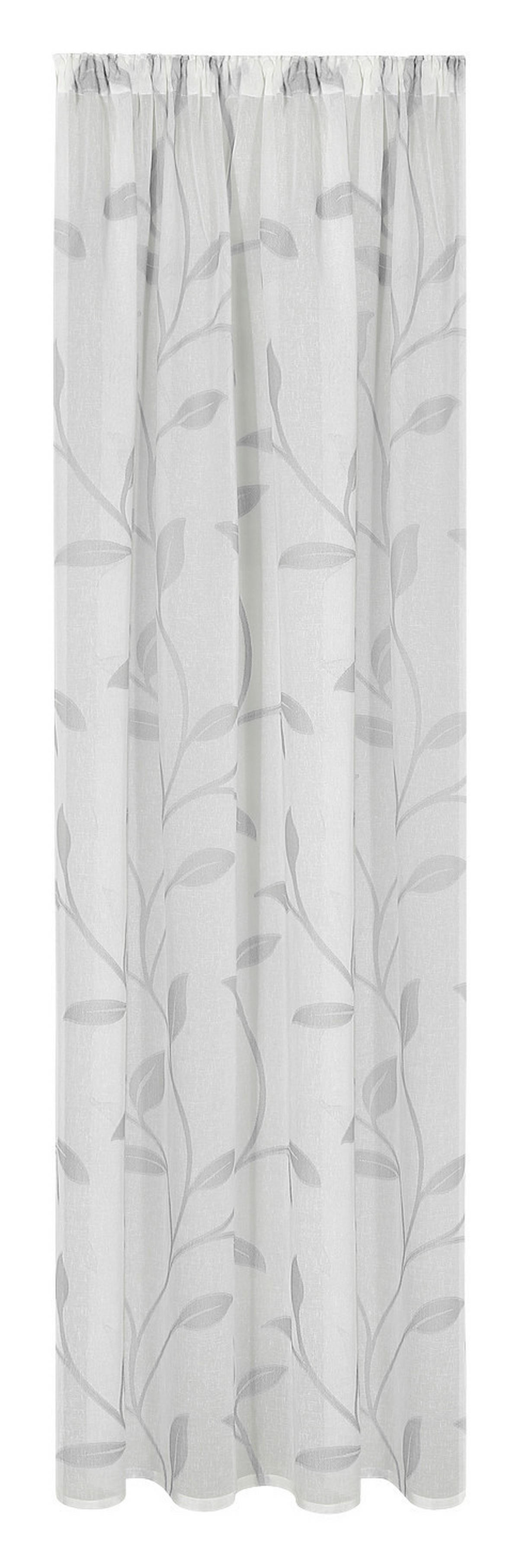 Dekovorhang Blattranke hellgrau B/L: ca. 140x245 cm Blattranke - hellgrau (140,00/245,00cm)