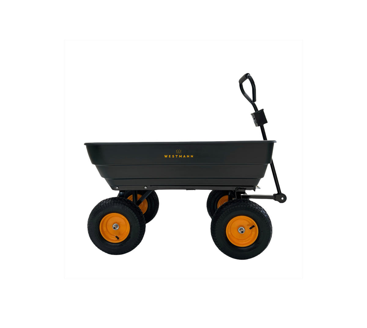 Westmann Schubkarre Prakta schwarz B/H/L: ca. 59,5x105x119 cm Prakta - schwarz (119,00/59,50/105,00cm) - Westmann