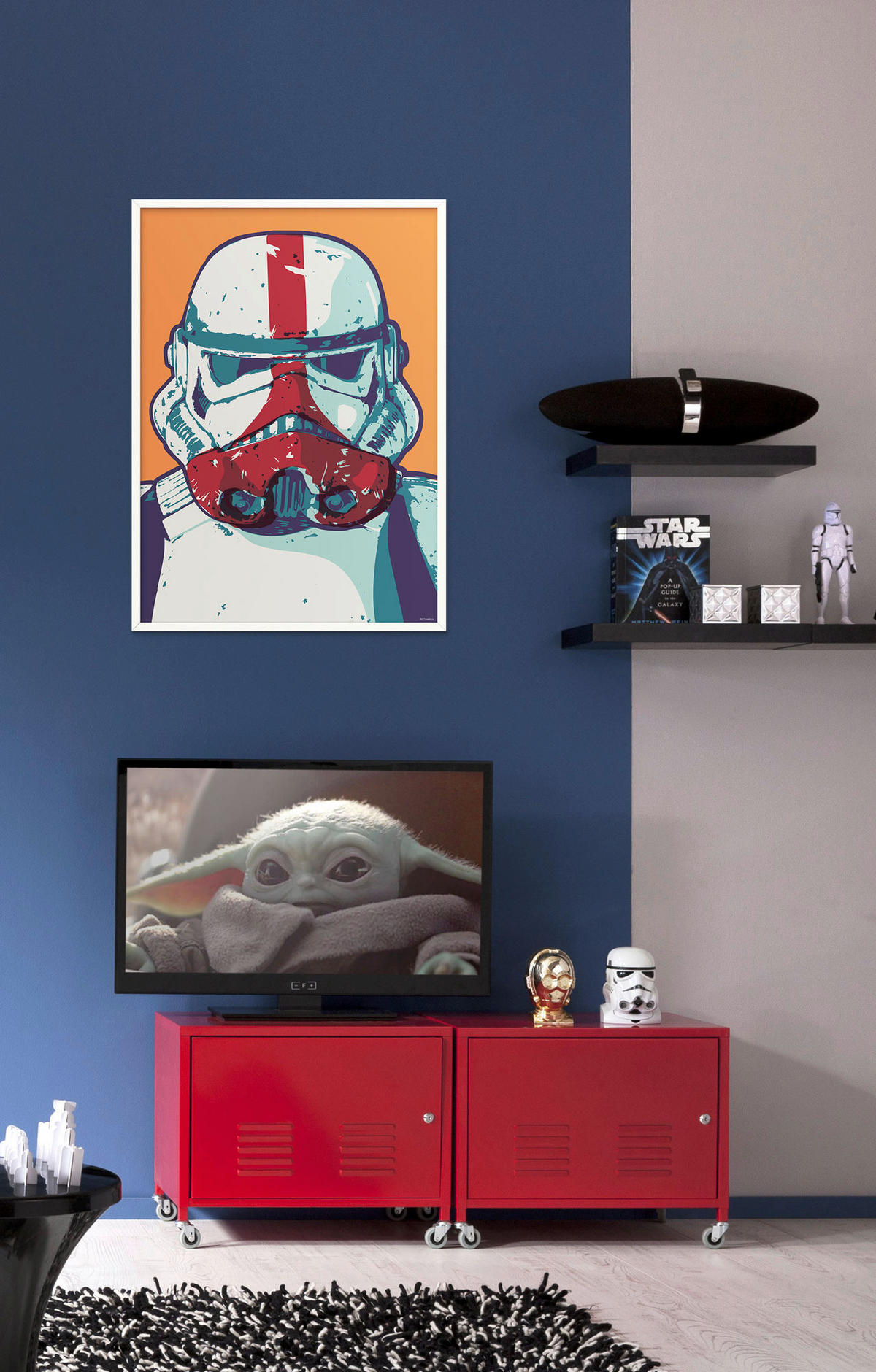 Komar Poster Mandalorian Pop Art Stormtrooper Disney B/L: ca. 50x70 cm Mandalorian Pop Art Stormtrooper - (50,00/70,00cm) - Komar