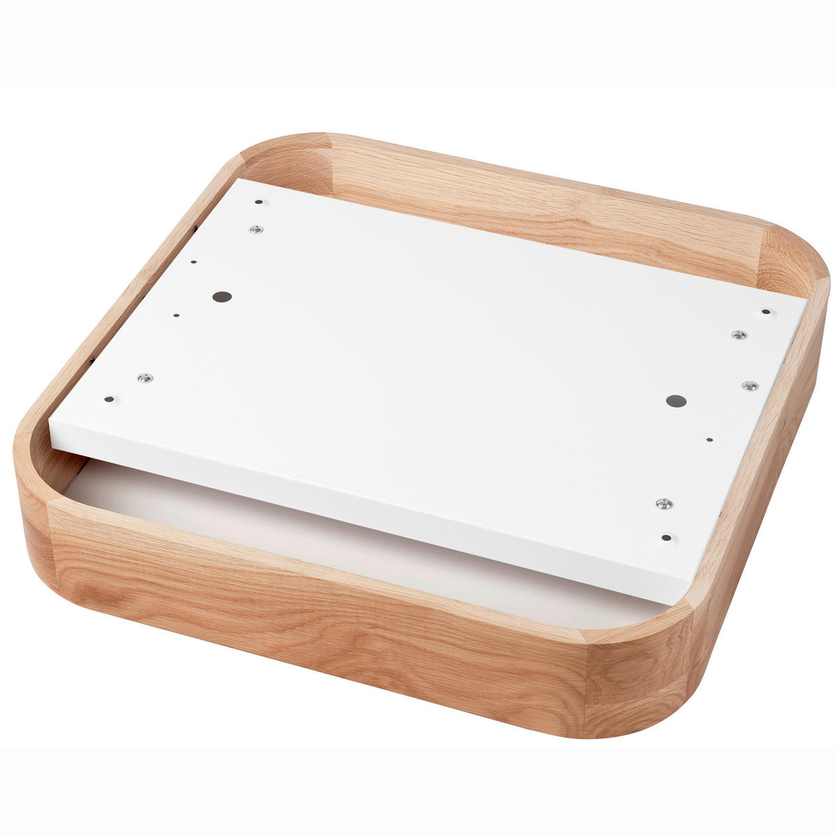 Lamkur Deckenleuchte GASPAR 48888 Eiche Eiche Holz Glas H/L: ca. 8x45 cm E27 4 Brennstellen Gaspar - Eiche (45,00cm) - Lamkur