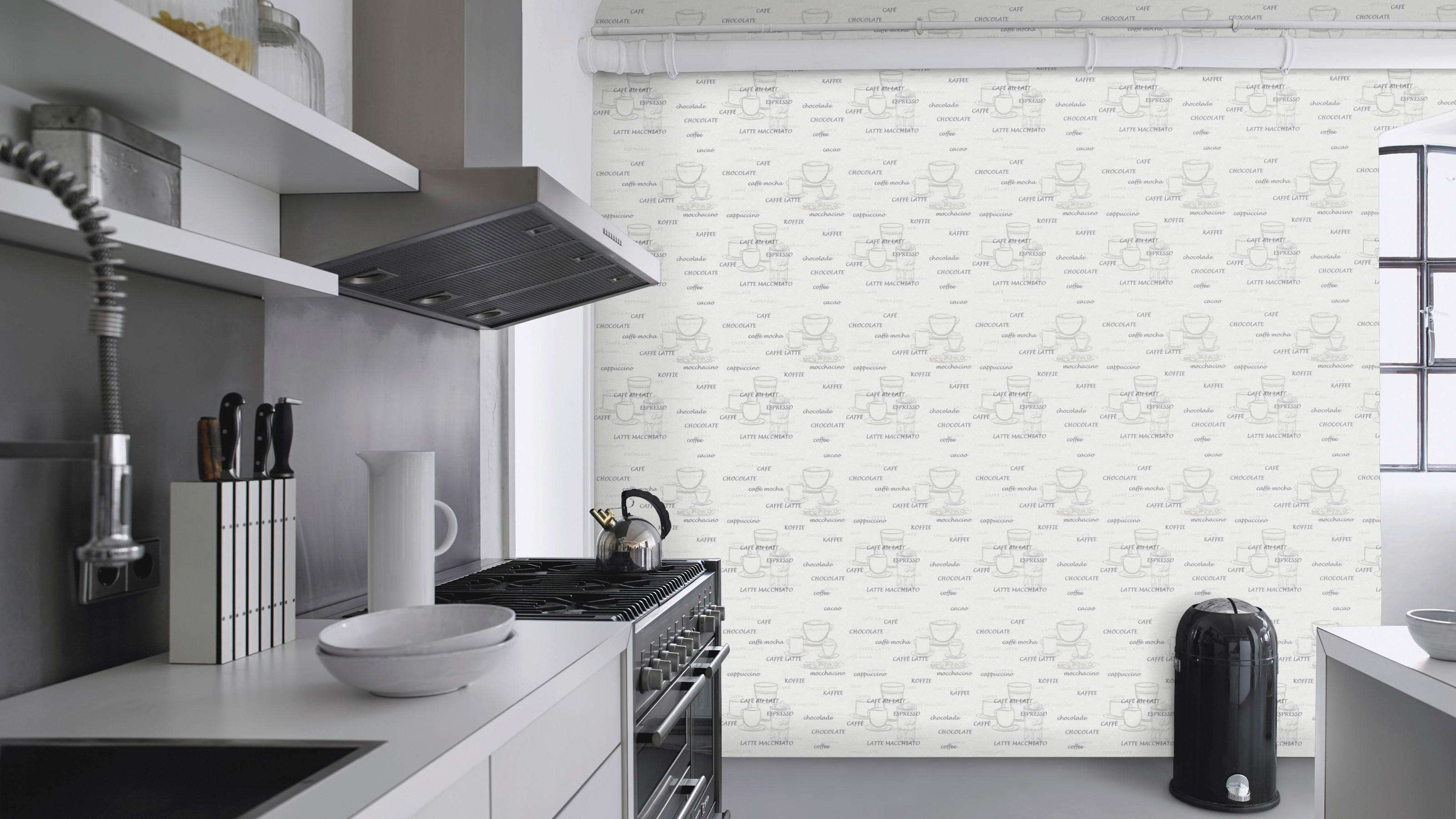 Vliestapete Kaffee weiß silber B/L: ca. 53x1005 cm Vliestapete_770421 VW15 oben - weiß/silber (53,00/1005,00cm)