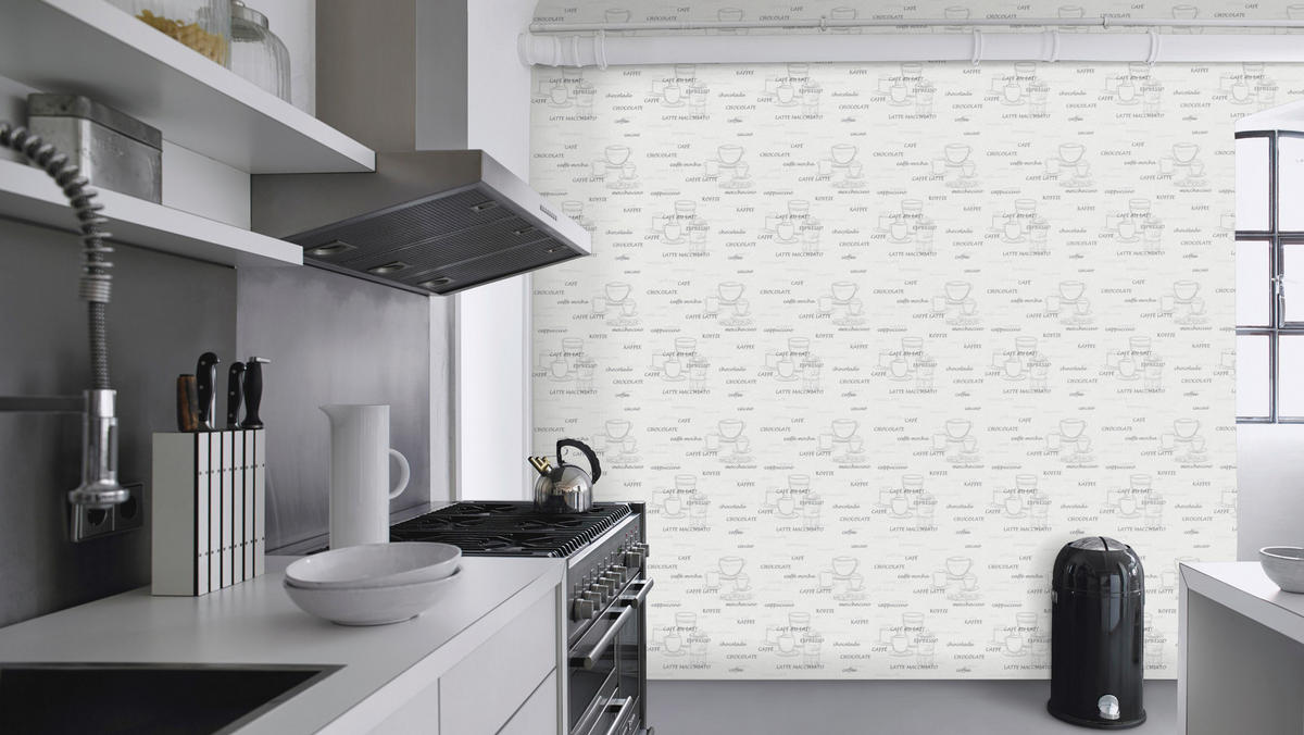 Vliestapete Kaffee weiß silber B/L: ca. 53x1005 cm Vliestapete_770421 VW15 oben - weiß/silber (53,00/1005,00cm)