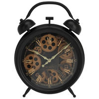 Wanduhr schwarz B/H/L: ca. 42,7x30,5x8,6 cm Wanduhr - schwarz (8,60/42,70/30,50cm)