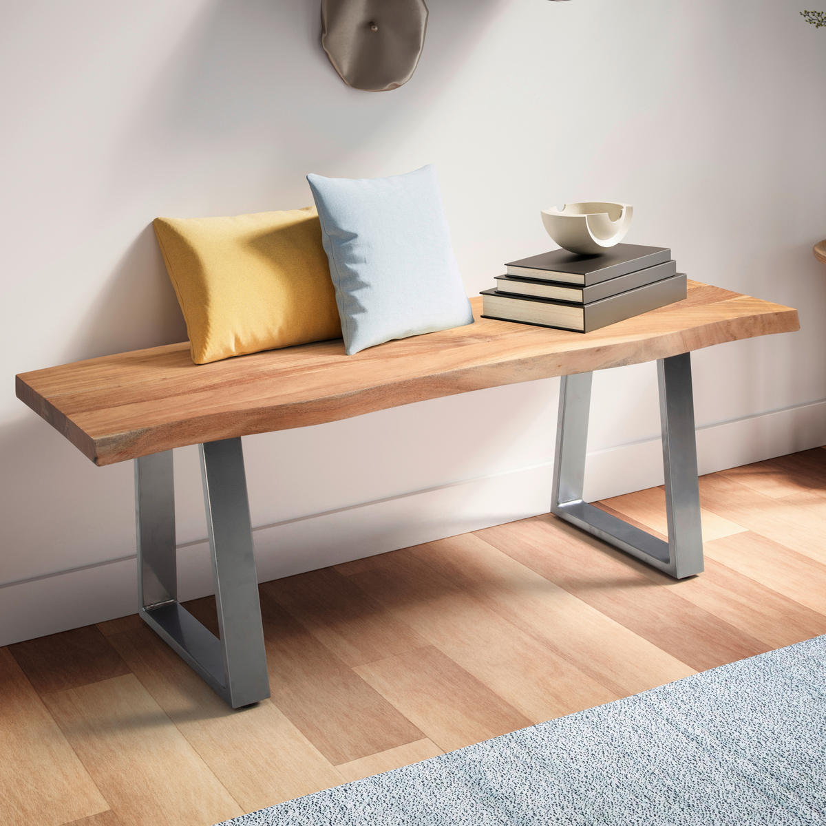 Sitzbank B/H/T: ca. 120x46x40 cm Garderobenbank - (120,00/46,00/40,00cm) - Wohnling