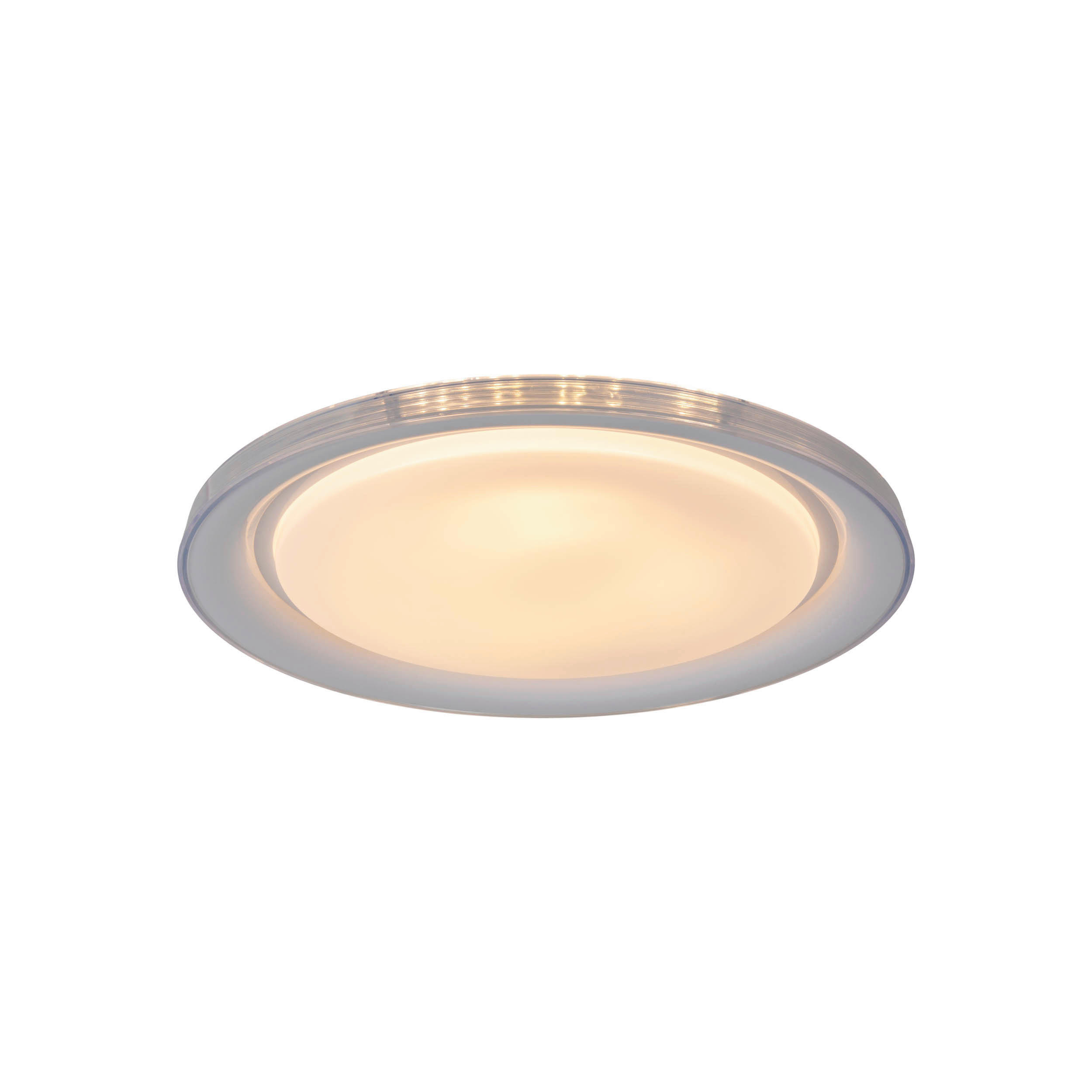 Näve Leuchten LED-Deckenleuchte weiß Metall Kunststoff B/H/T/D: ca. 50,5x7,5x50,5x50,5 cm CLAIRE - weiß (50,50/7,50/50,50cm) - Näve Leuchten